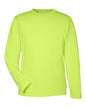 CORE365 CE10L - Unisex Capital Long Sleeve Performance T-Shirt - Safety Yellow