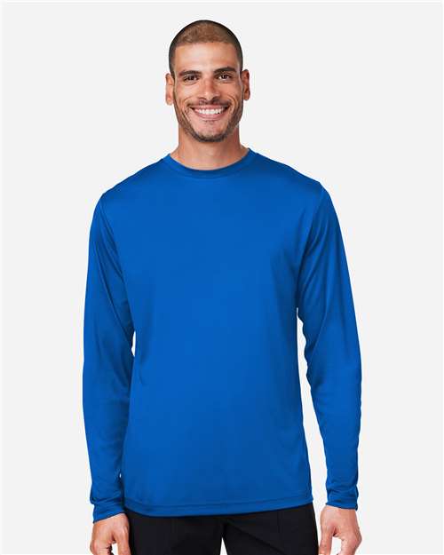 CORE365 CE10L - Unisex Capital Long Sleeve Performance T-Shirt - True Royal
