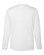 CORE365 CE10L - Unisex Capital Long Sleeve Performance T-Shirt - White
