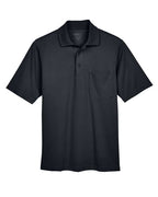 CORE365 88181P - Men's Origin Performance Pique Polo with Pocket - Black