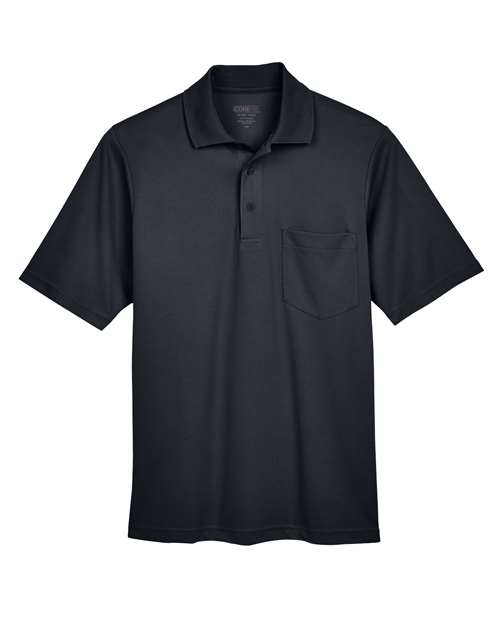 CORE365 88181P - Men's Origin Performance Pique Polo with Pocket - Black