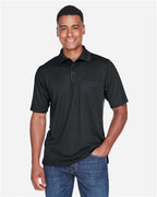 CORE365 88181P - Men's Origin Performance Pique Polo with Pocket - Black