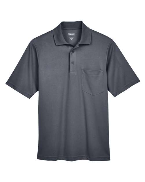 CORE365 88181P - Men's Origin Performance Pique Polo with Pocket - Carbon