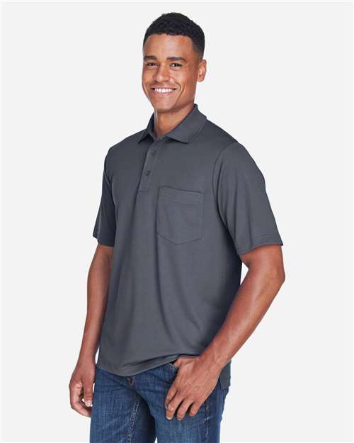 CORE365 88181P - Men's Origin Performance Pique Polo with Pocket - Carbon