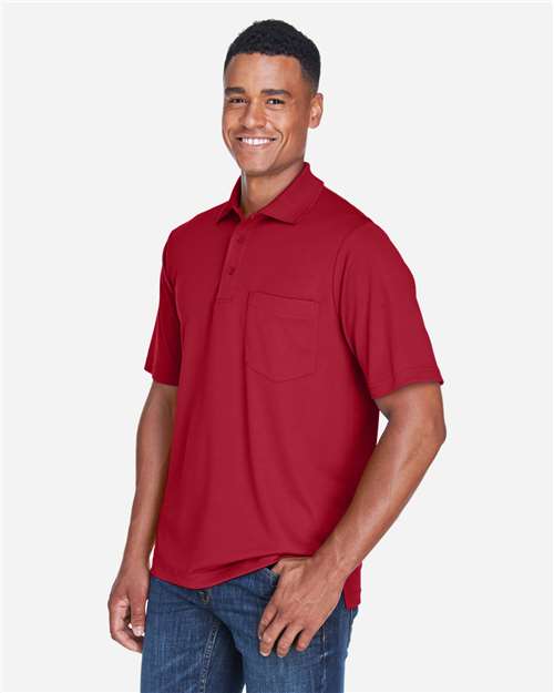 CORE365 88181P - Men's Origin Performance Pique Polo with Pocket - Classic Red