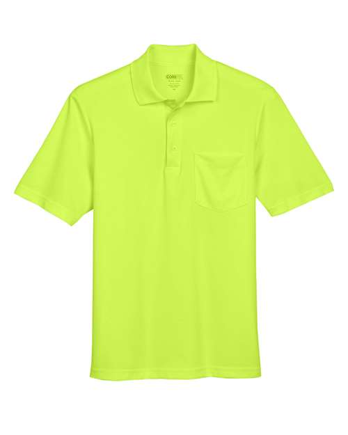 CORE365 88181P - Men's Origin Performance Pique Polo with Pocket - Safety Yellow