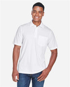 CORE365 88181P - Men's Origin Performance Pique Polo with Pocket - White