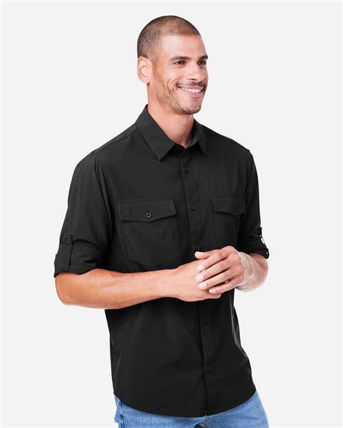 CORE365 CE510L - Men's Ultra UVP Marina Shirt - Black