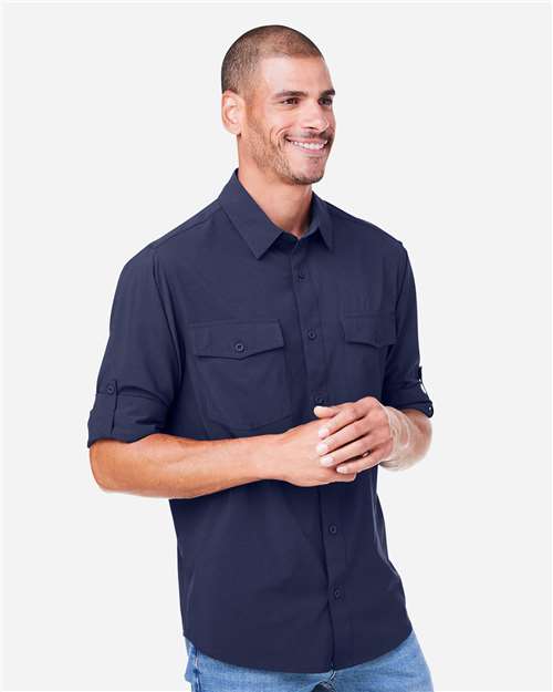 CORE365 CE510L - Men's Ultra UVP Marina Shirt - Classic Navy