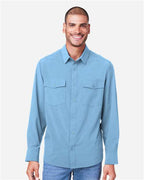 CORE365 CE510L - Men's Ultra UVP Marina Shirt - Columbia Blue