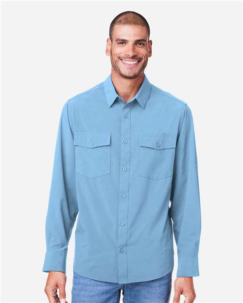 CORE365 CE510L - Men's Ultra UVP Marina Shirt - Columbia Blue
