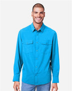 CORE365 CE510L - Men's Ultra UVP Marina Shirt - Electric Blue