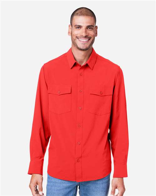 CORE365 CE510L - Men's Ultra UVP Marina Shirt - Marina Red