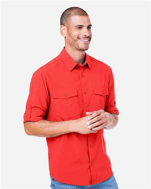 CORE365 CE510L - Men's Ultra UVP Marina Shirt - Marina Red