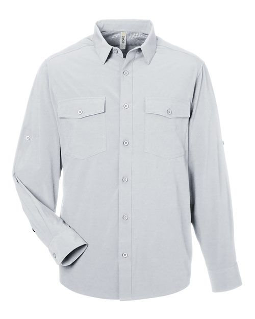 CORE365 CE510L - Men's Ultra UVP Marina Shirt - Platinum