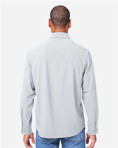 CORE365 CE510L - Men's Ultra UVP Marina Shirt - Platinum