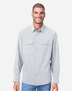 CORE365 CE510L - Men's Ultra UVP Marina Shirt - Platinum