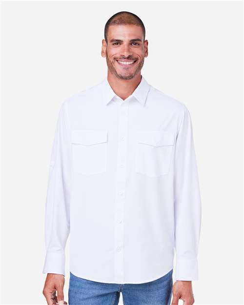 CORE365 CE510L - Men's Ultra UVP Marina Shirt - White