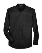 CORE365 88193 - Men's Operate Twill Dress Shirt - Black