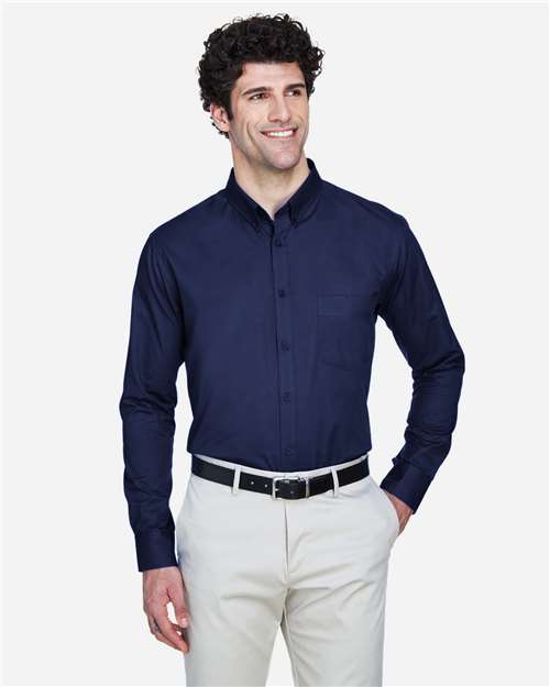 CORE365 88193 - Men's Operate Twill Dress Shirt - Classic Navy