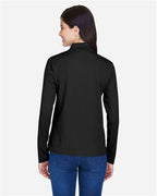 CORE365 78192 - Women's Pinnacle Performance Long Sleeve Pique Polo - Black