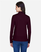 CORE365 78192 - Women's Pinnacle Performance Long Sleeve Pique Polo - Burgundy