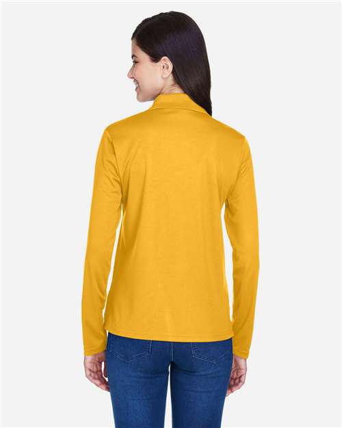 CORE365 78192 - Women's Pinnacle Performance Long Sleeve Pique Polo - Campus Gold