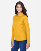 CORE365 78192 - Women's Pinnacle Performance Long Sleeve Pique Polo - Campus Gold