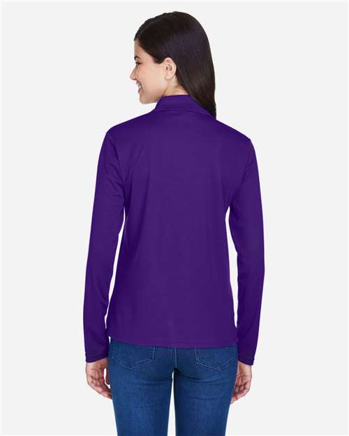 CORE365 78192 - Women's Pinnacle Performance Long Sleeve Pique Polo - Campus Purple