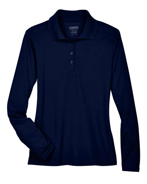 CORE365 78192 - Women's Pinnacle Performance Long Sleeve Pique Polo - Classic Navy
