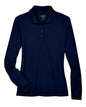CORE365 78192 - Women's Pinnacle Performance Long Sleeve Pique Polo - Classic Navy