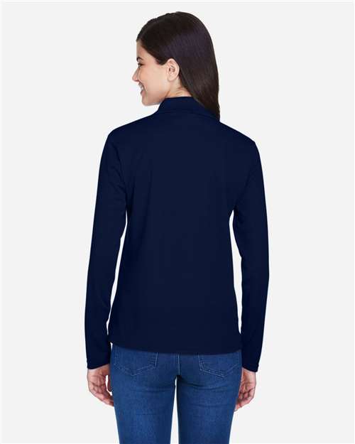 CORE365 78192 - Women's Pinnacle Performance Long Sleeve Pique Polo - Classic Navy