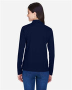 CORE365 78192 - Women's Pinnacle Performance Long Sleeve Pique Polo - Classic Navy