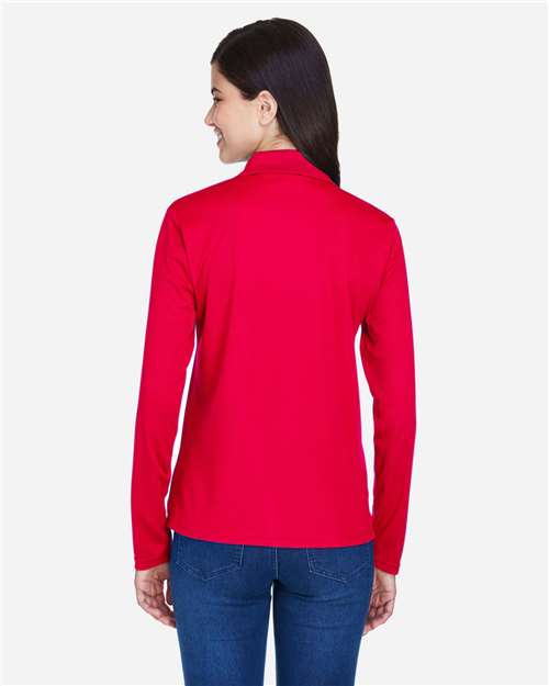 CORE365 78192 - Women's Pinnacle Performance Long Sleeve Pique Polo - Classic Red
