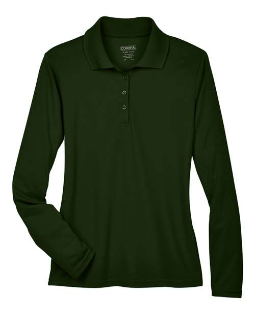 CORE365 78192 - Women's Pinnacle Performance Long Sleeve Pique Polo - Forest