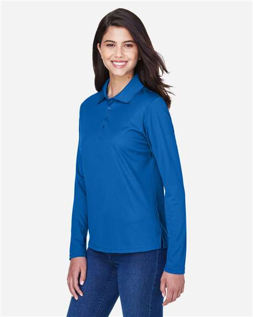 CORE365 78192 - Women's Pinnacle Performance Long Sleeve Pique Polo - True Royal