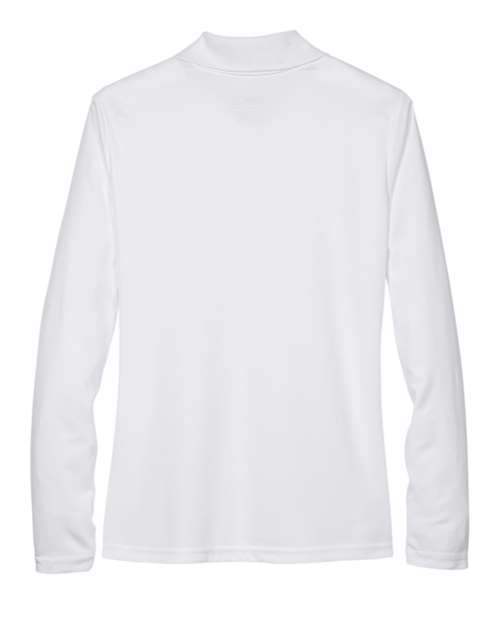 CORE365 78192 - Women's Pinnacle Performance Long Sleeve Pique Polo - White
