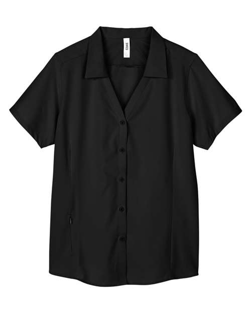 CORE365 CE510W - Women's Ultra UVP Marina Shirt - Black