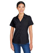 CORE365 CE510W - Women's Ultra UVP Marina Shirt - Black