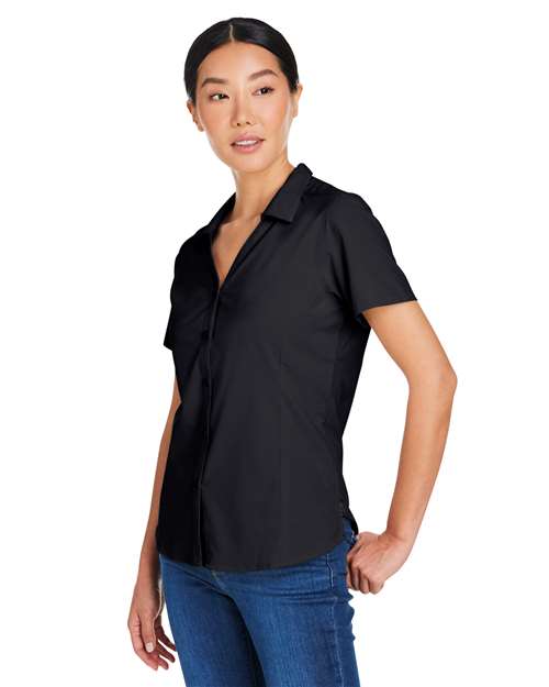 CORE365 CE510W - Women's Ultra UVP Marina Shirt - Black