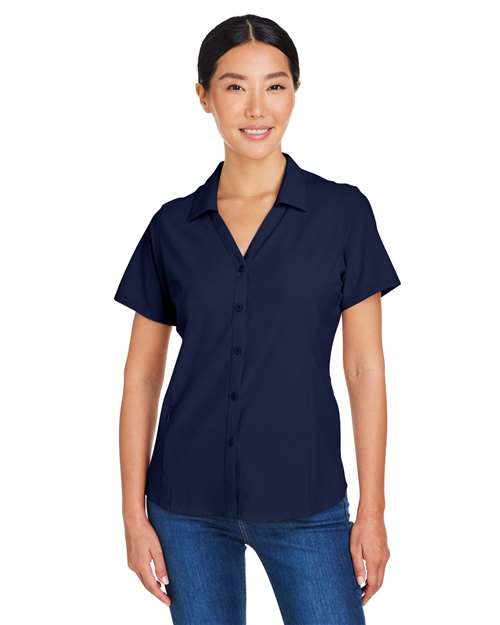 CORE365 CE510W - Women's Ultra UVP Marina Shirt - Classic Navy
