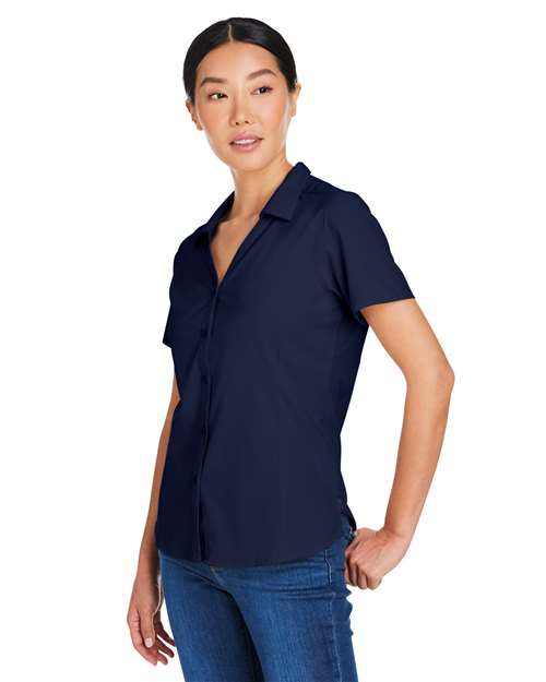 CORE365 CE510W - Women's Ultra UVP Marina Shirt - Classic Navy