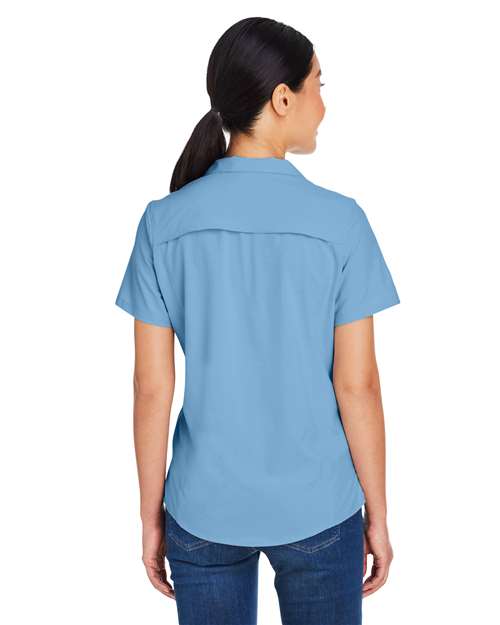 CORE365 CE510W - Women's Ultra UVP Marina Shirt - Columbia Blue