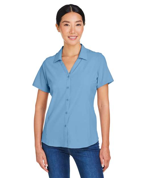CORE365 CE510W - Women's Ultra UVP Marina Shirt - Columbia Blue