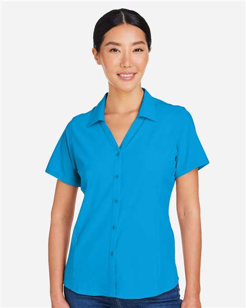 CORE365 CE510W - Women's Ultra UVP Marina Shirt - Electric Blue
