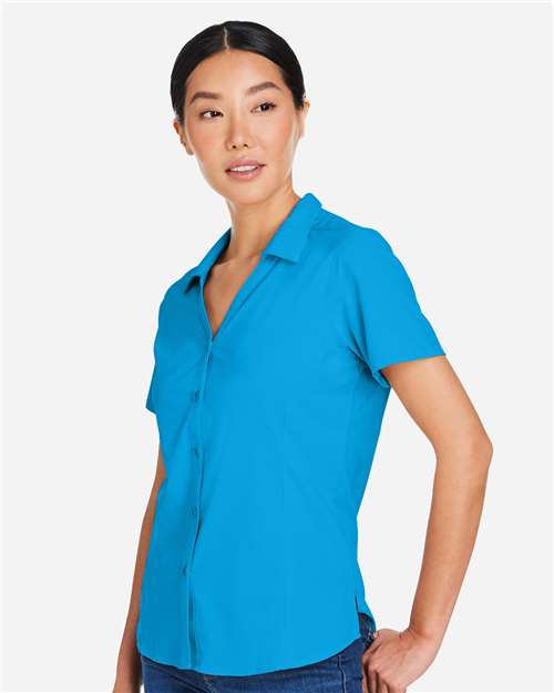 CORE365 CE510W - Women's Ultra UVP Marina Shirt - Electric Blue