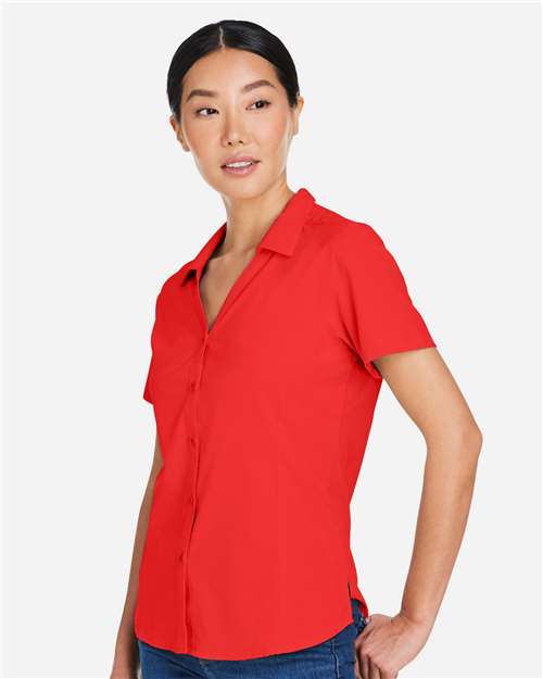 CORE365 CE510W - Women's Ultra UVP Marina Shirt - Marina Red