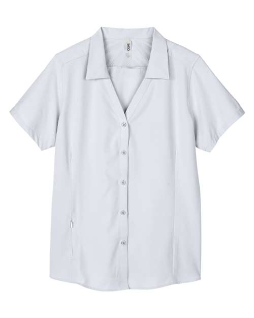 CORE365 CE510W - Women's Ultra UVP Marina Shirt - Platinum