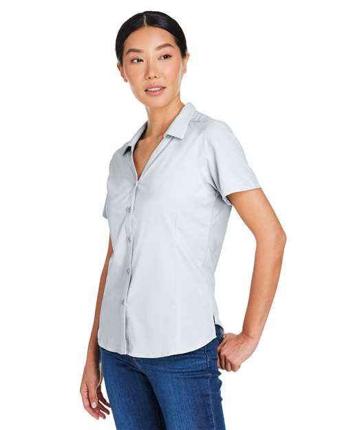CORE365 CE510W - Women's Ultra UVP Marina Shirt - Platinum