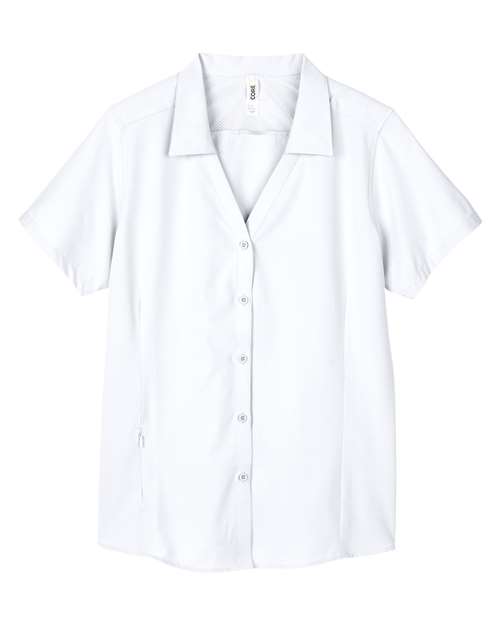 CORE365 CE510W - Women's Ultra UVP Marina Shirt - White